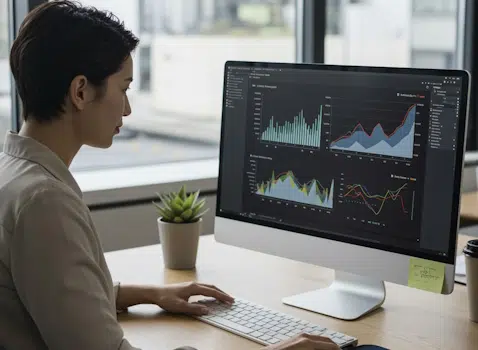 Velocidad páginas web auditoría WPO LG Data One mujer analizando kpis
