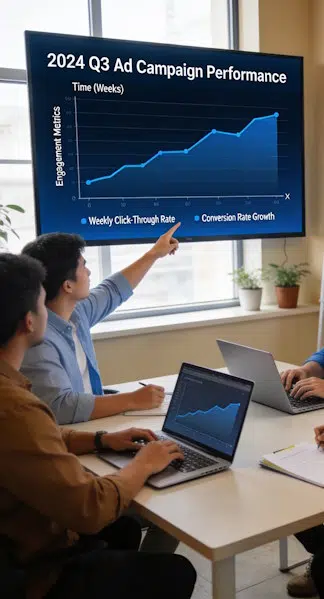 Optimiza tus campañas con UTMs inteligentes equipo analizando