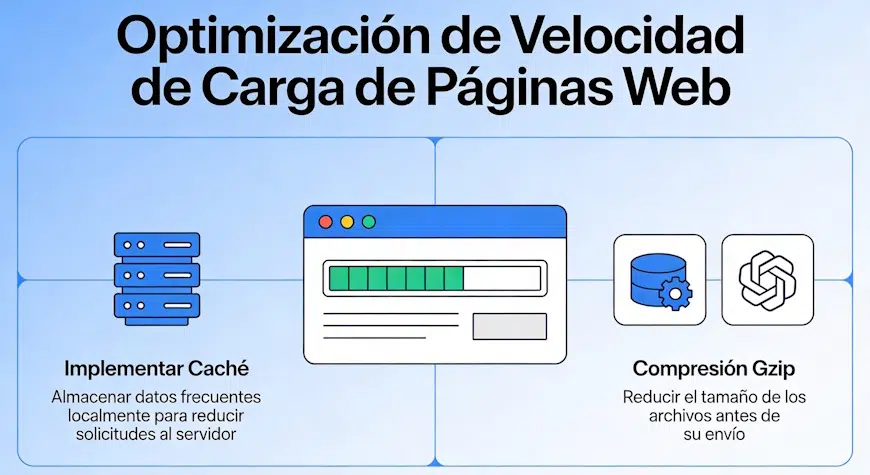 Qué es WPO infografía cache y compresión GZIP