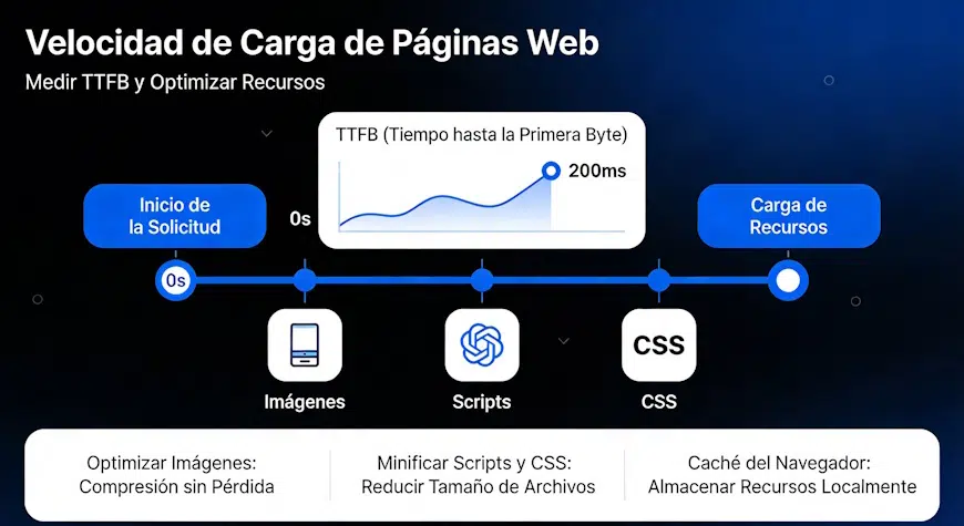 Qué es WPO infografía carga css javascripts
