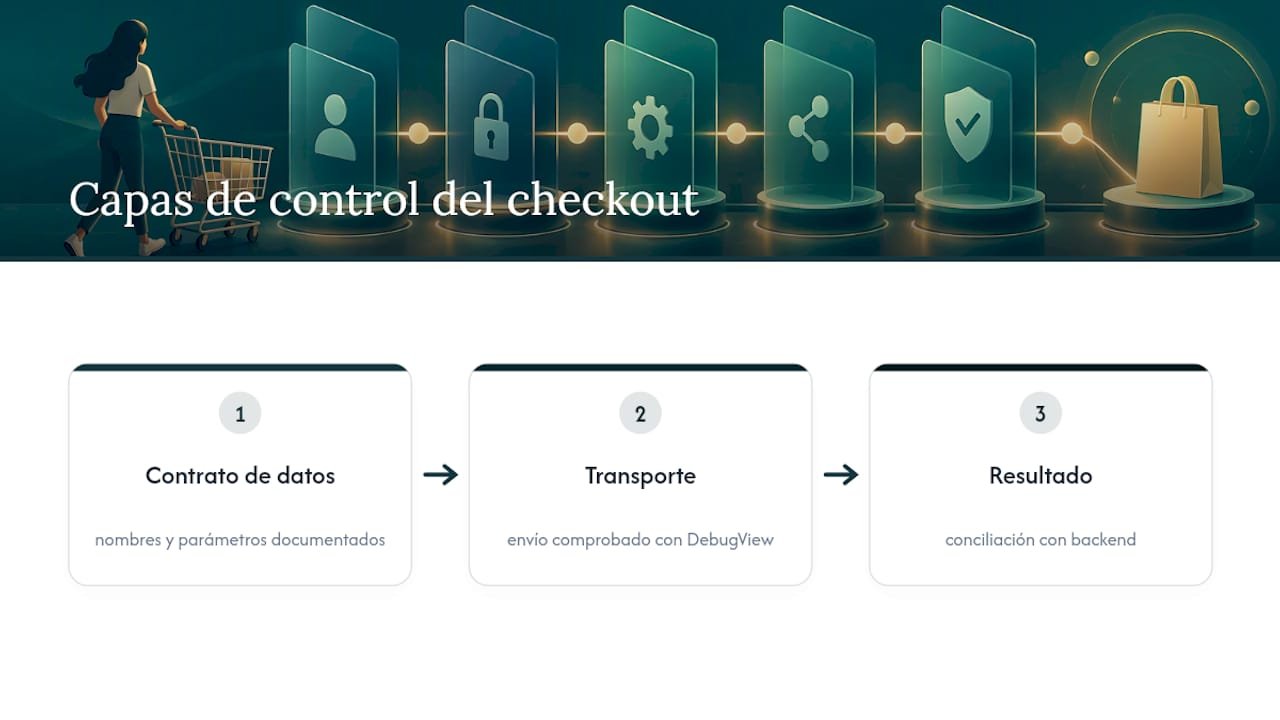 1790086635910 Tres capas para auditar checkout en GA4 Seguimiento checkout GA4: qué medir y cómo validarlo LG DATAONE 1 Tres niveles para auditar el checkout en GA4