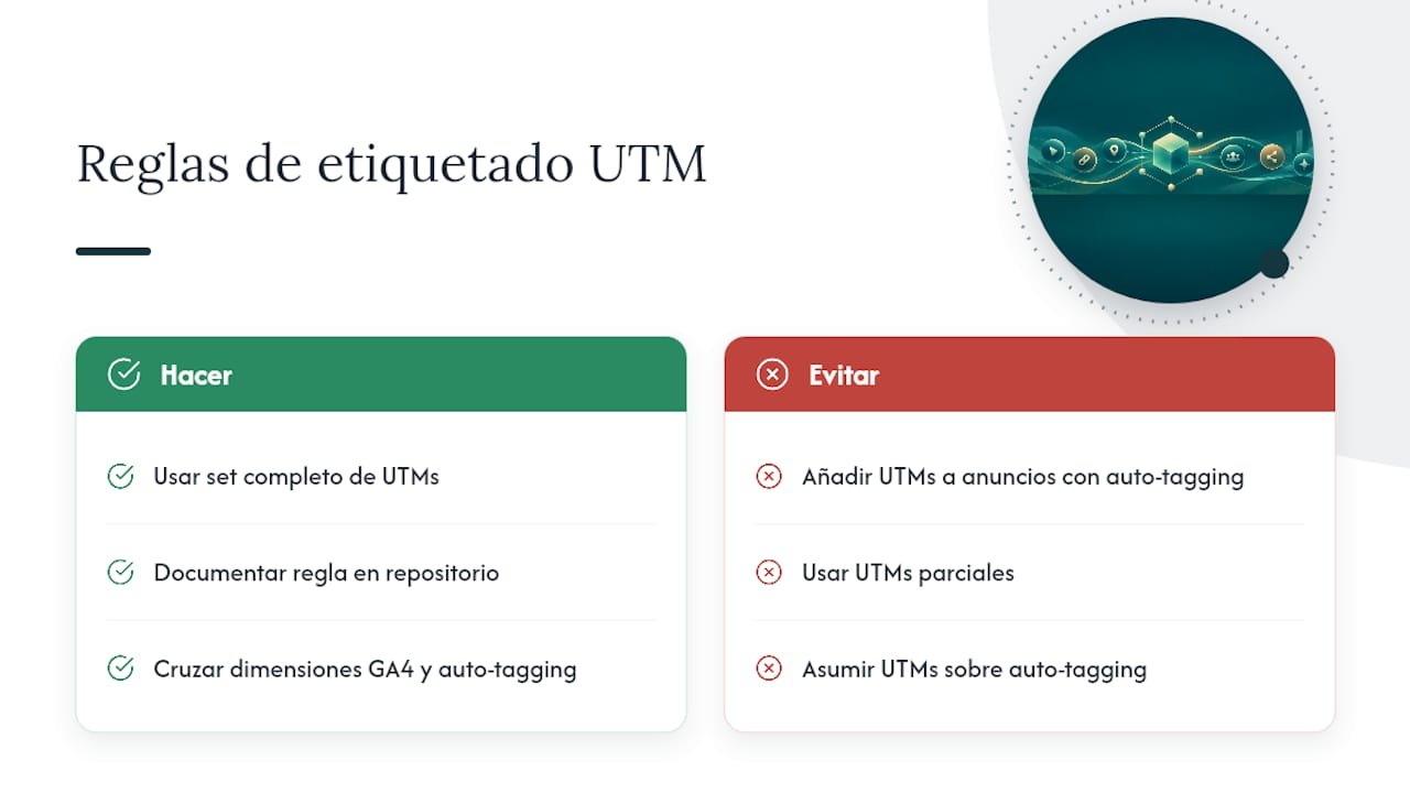 1790561042908 Integracion con Google Analytics 4 y como manejar el auto tagging frente a UTMs manuales overview diagram Seguimiento UTM automatizado: qué es y cómo implementarlo sin errores LG DATAONE 1 Integración con Google Analytics 4 y cómo manejar el auto‑tagging frente a UTMs manuales — overview diagram
